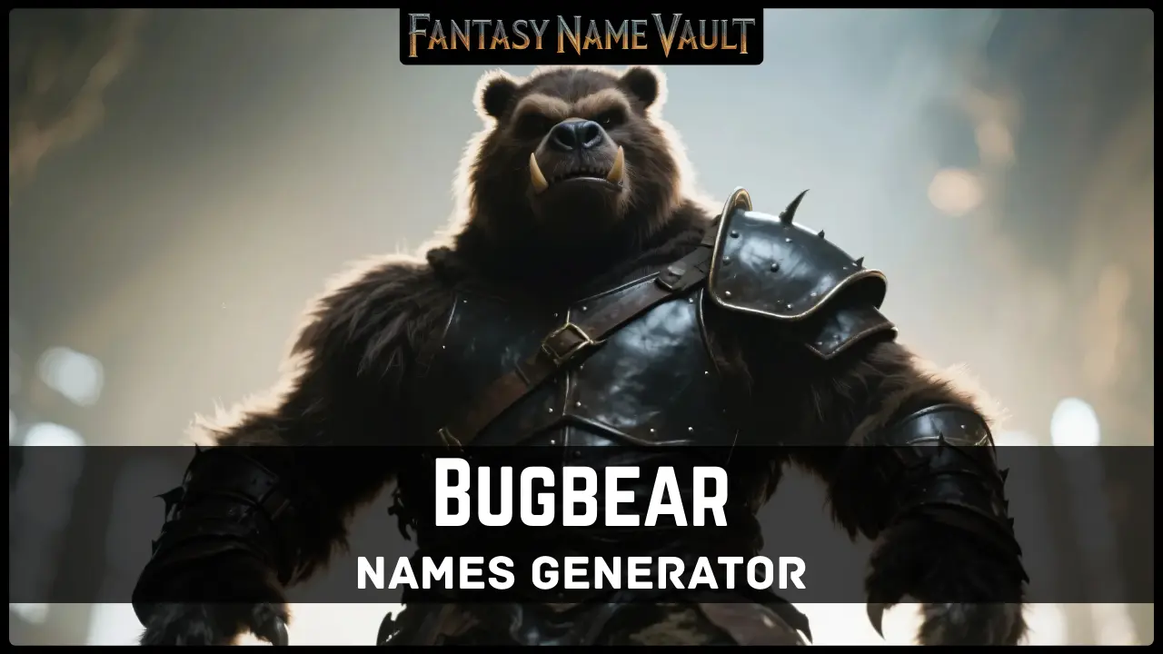 bugbear names generator Bugbear Names Generator